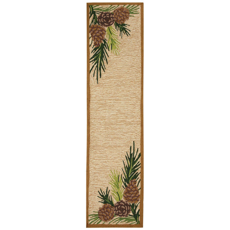 Pinecone Edge Natural Area Rug