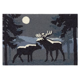 Moonlight Moose Accent Rug