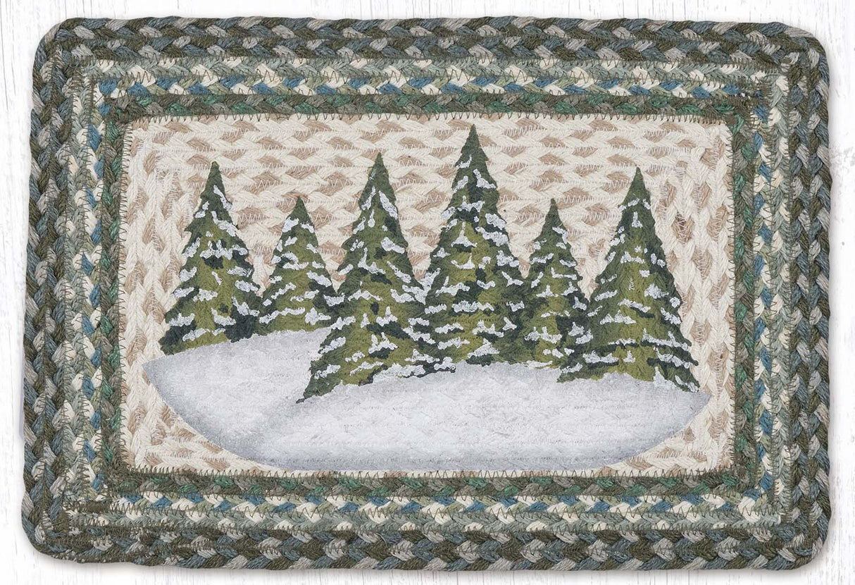 Holiday Forest Oblong Printed Placemat