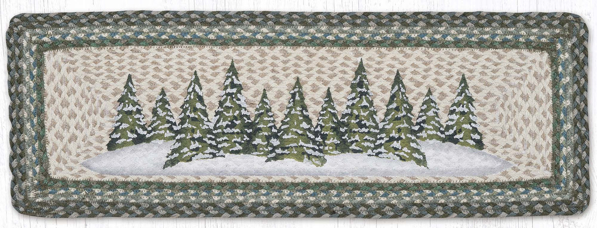 Holiday Forest Oblong Printed Table Runner