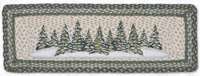 Holiday Forest Oblong Printed Table Runner
