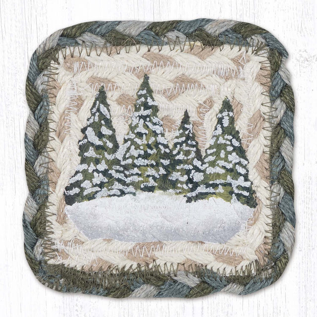 Holiday Forest Square Printed Coaster