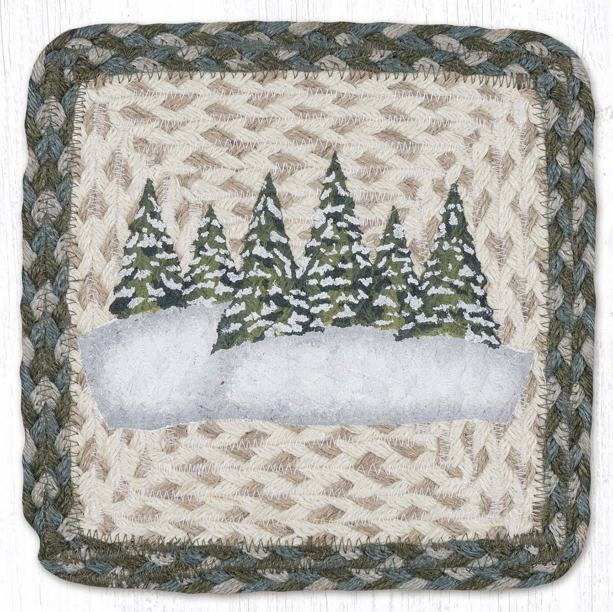 Holiday Forest Square Printed Trivet