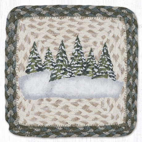 Holiday Forest Square Printed Trivet