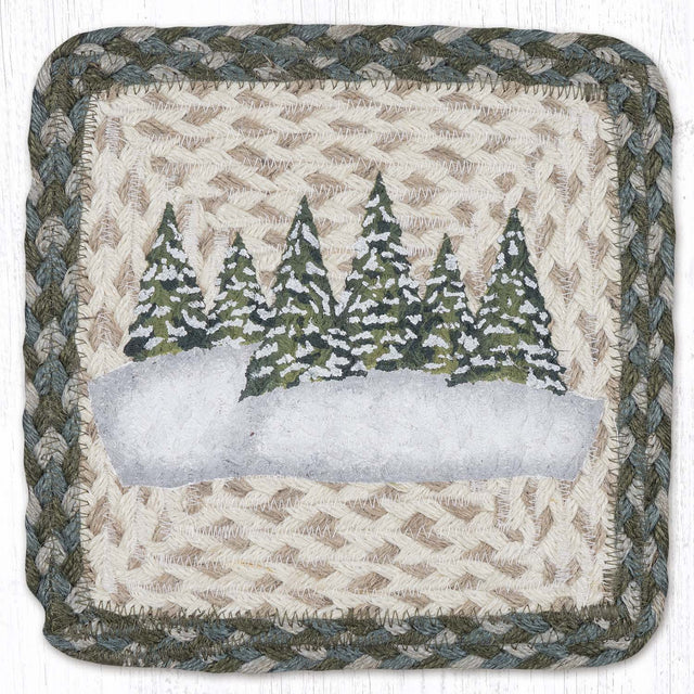 Holiday Forest Square Printed Trivet