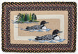 Lake Scene Loon Oblong Patch Rug
