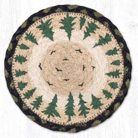 Tree Ring Round Large Coaster