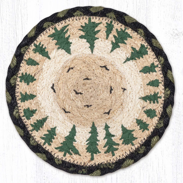 Tree Ring Round Large Coaster