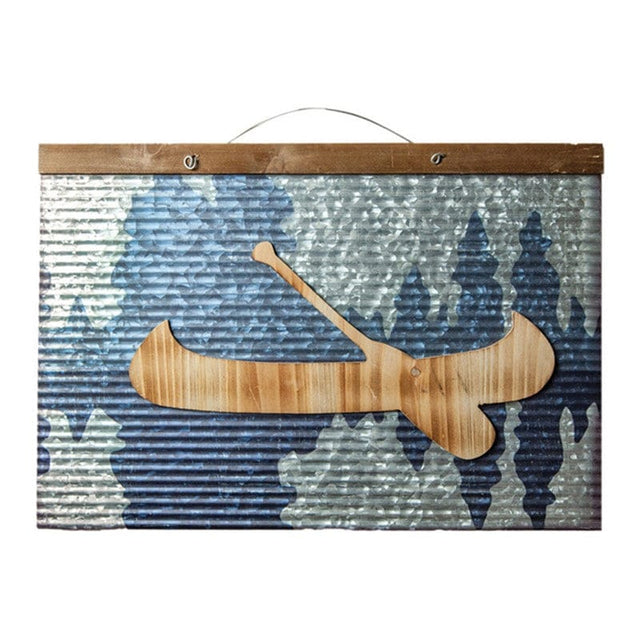 Canoe Trip Metal Sign