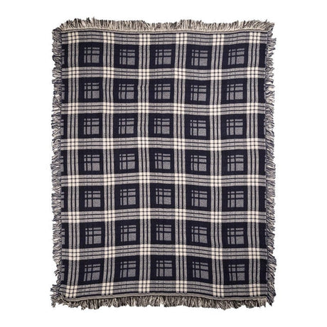 Lodge Plaid Navy Throw