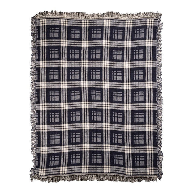 Lodge Plaid Navy Throw