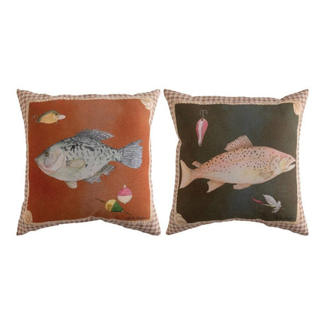 Fishing Double Side Pillow