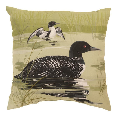 Green Loon Lake Pillow