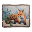 Winter Snows Fox Throw