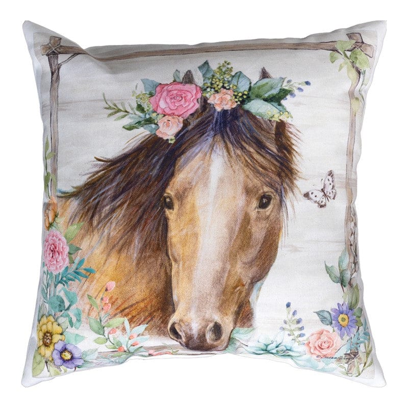 Rosewood Desert Horse Pillow