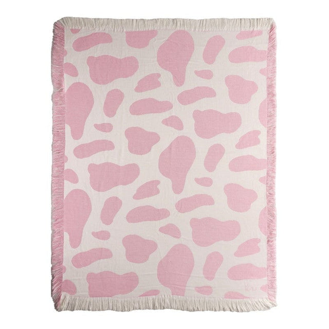 Cowgirl City Pink Throw