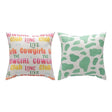 Cowgirl City Green Pillow
