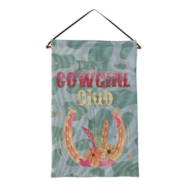Cowgirl City Club Wall Hanging