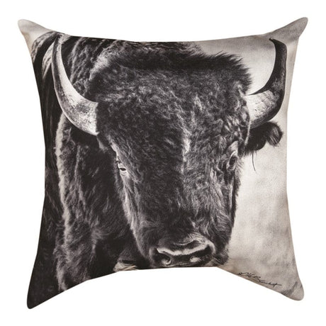 Buffalo Portrait Pillow