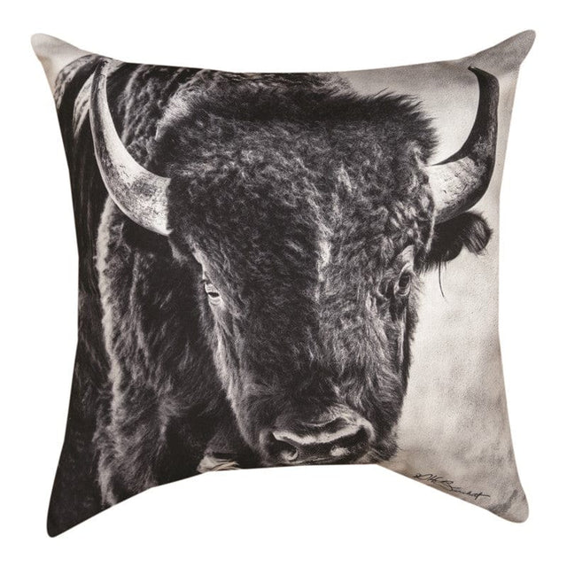 Buffalo Portrait Pillow