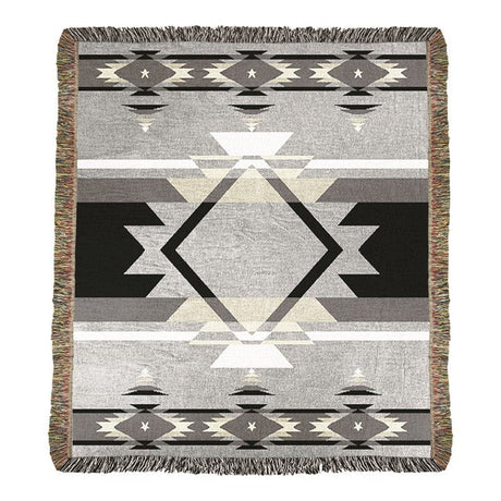 Desert Fire Gray Throw