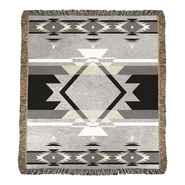 Desert Fire Gray Throw