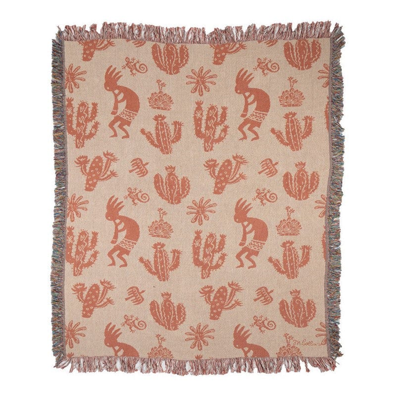 Kokopelli Motif Throw