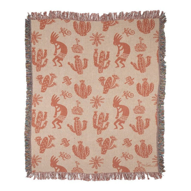 Kokopelli Motif Throw