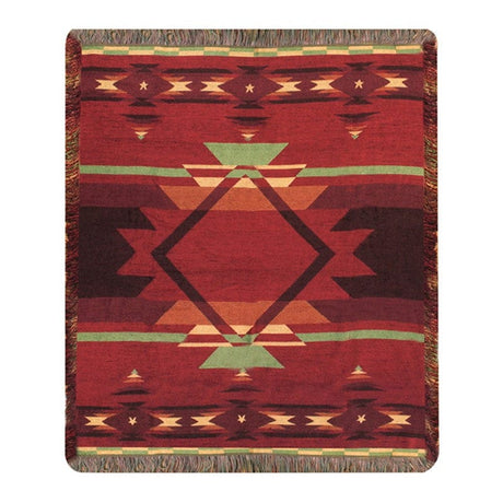 Desert Fire Red Throw