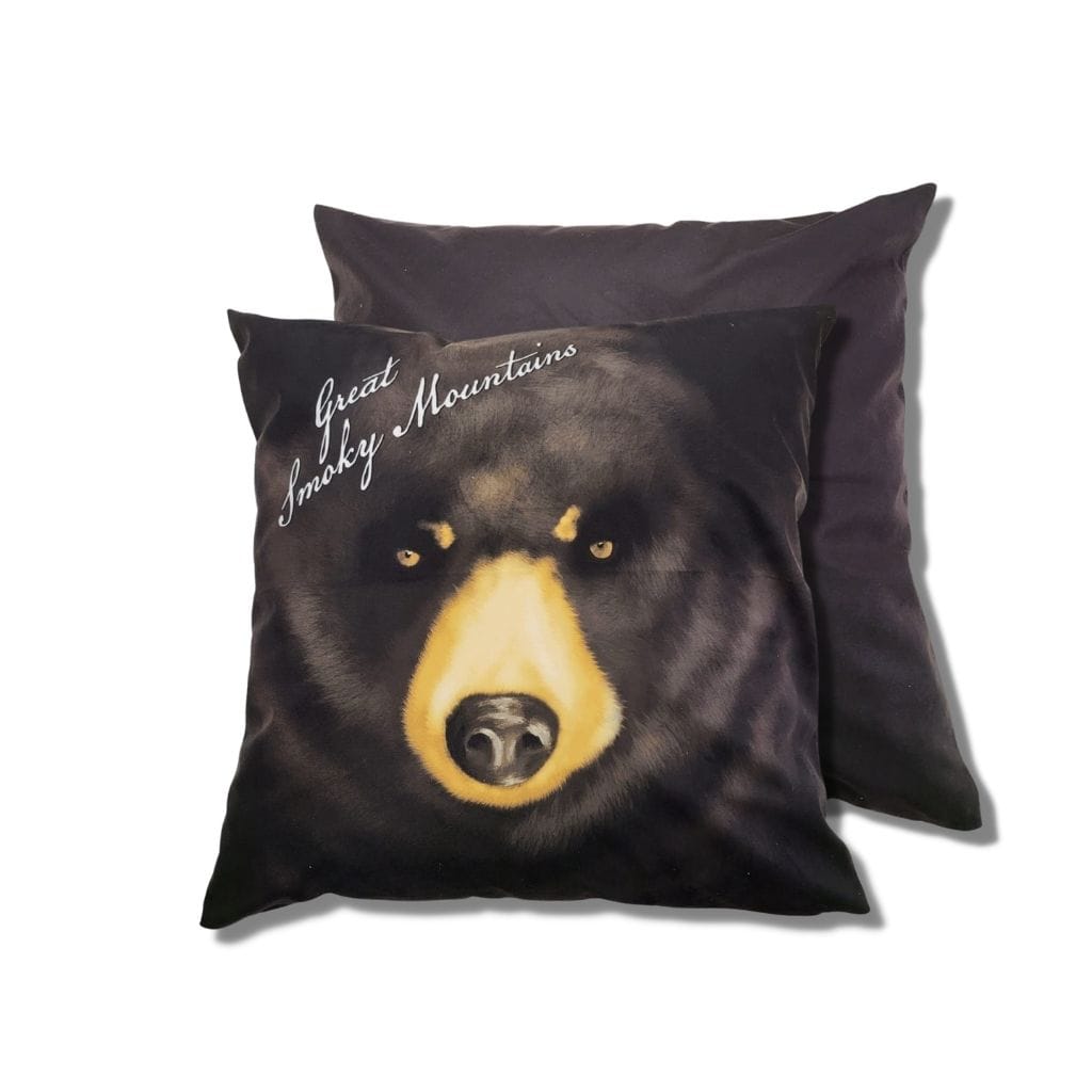 Black Bear Headshot Pillow