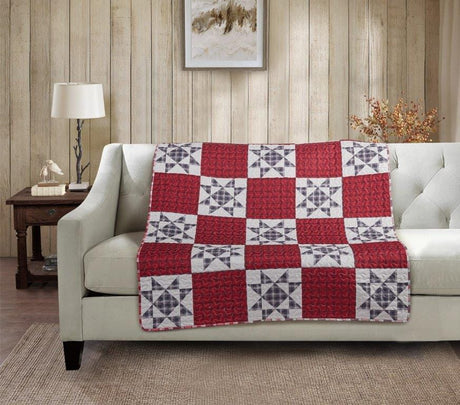 Hillside Red Throw