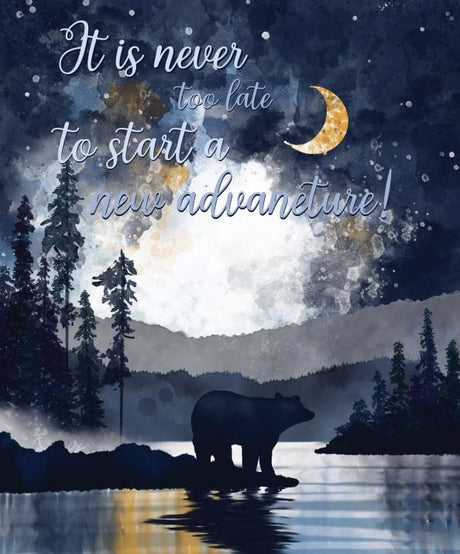 Watercolor Night Bear Throw