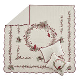 Cardinal Christmas Quilt Set