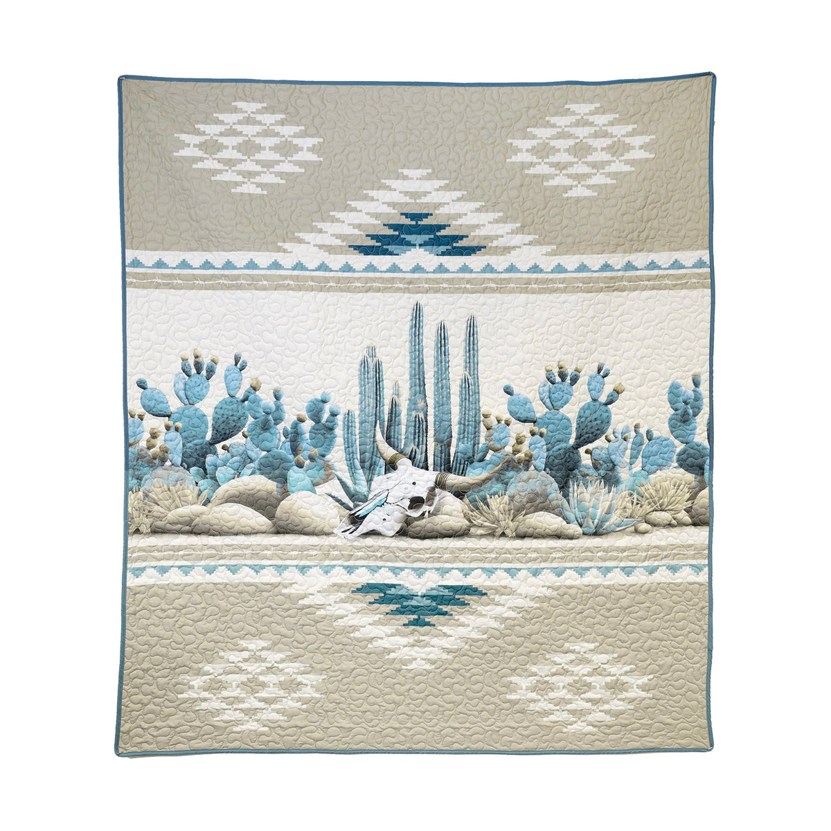 Cacti Blues Throw