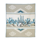 Cacti Blues Throw