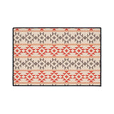 Aztec Peach Non-Slip Rug