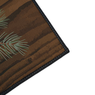 Wooded Pinecone Non-Slip Rug