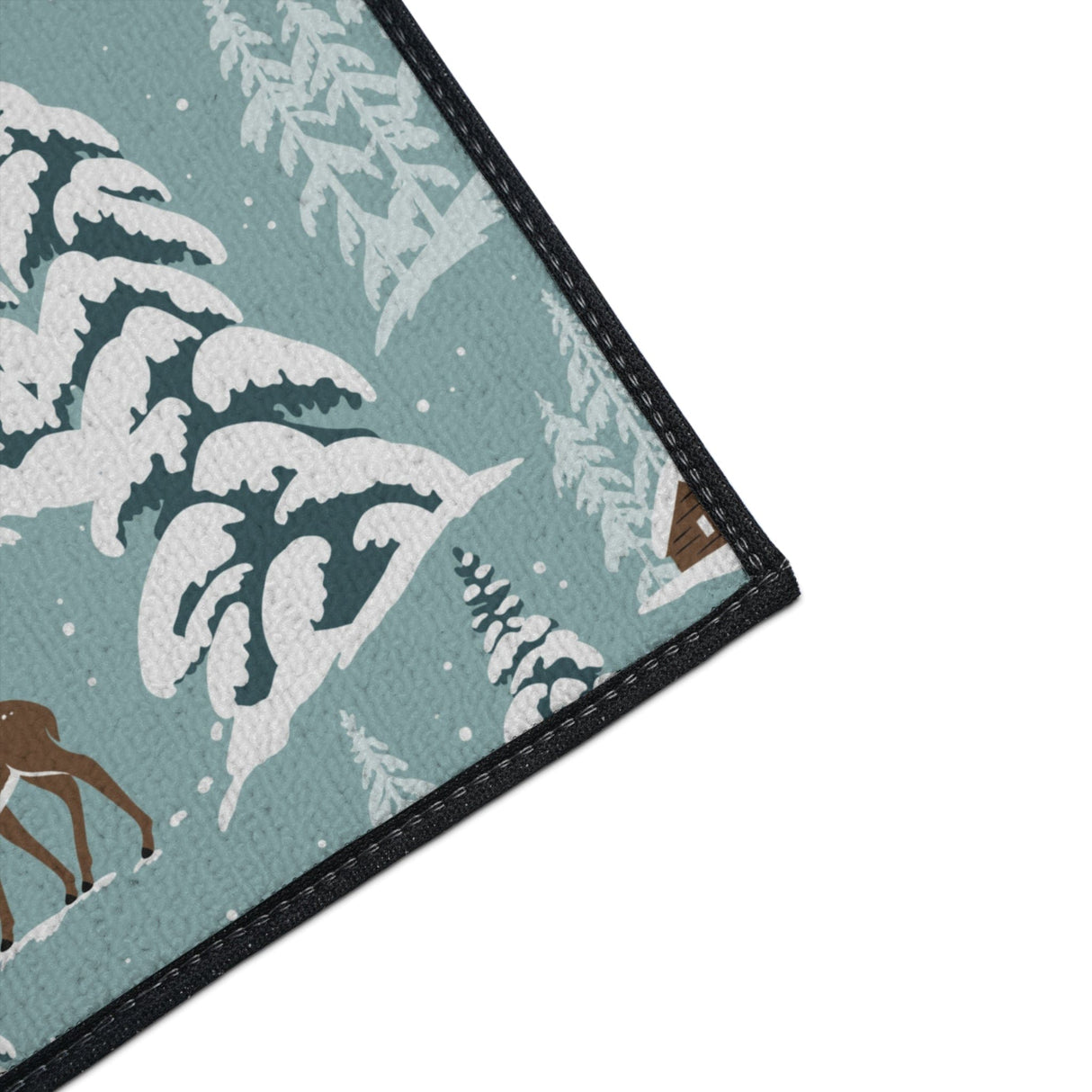 Winter in the hills Non-Slip Rug