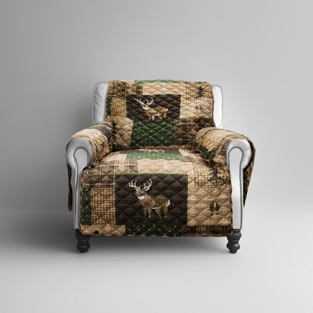 Buck Wild Checkered Chair Cover