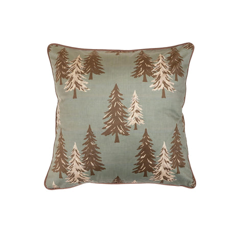 Pine Prize Tree & Plaid Pillow