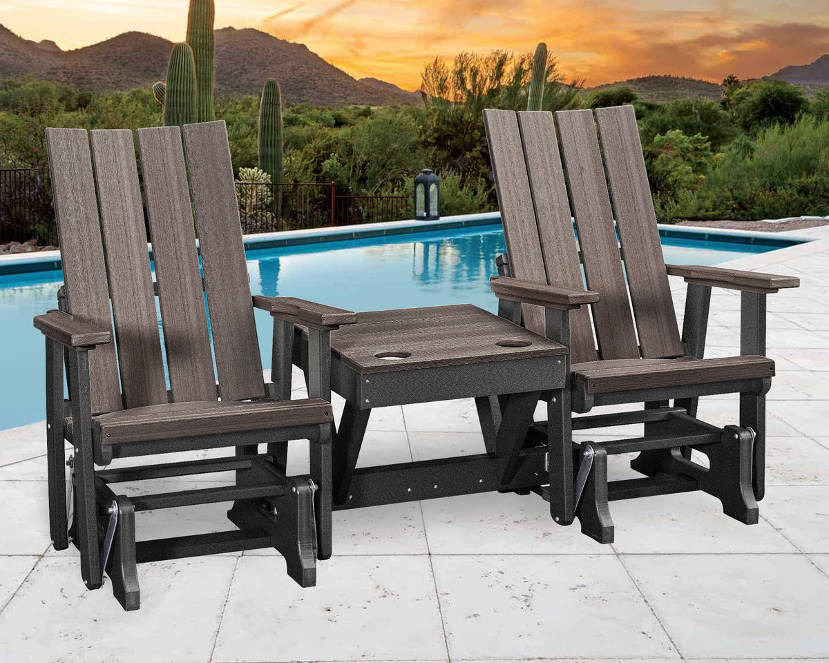 Premier Patio Double Glider with Center Table