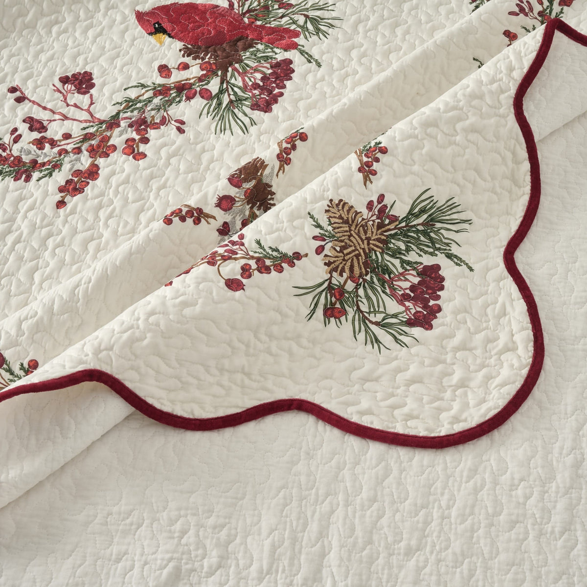 Cardinal Christmas Throw