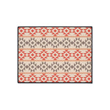 Aztec Peach Non-Slip Rug