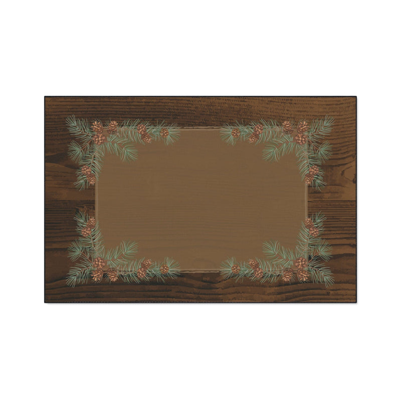 Wooded Pinecone Non-Slip Rug