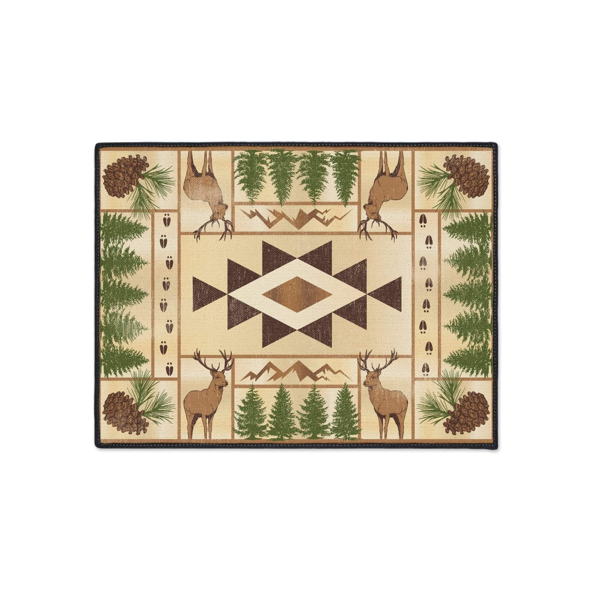 Deer Pine Non-Slip Rug