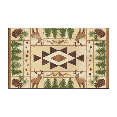 Deer Pine Non-Slip Rug