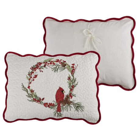 Cardinal Christmas Sham