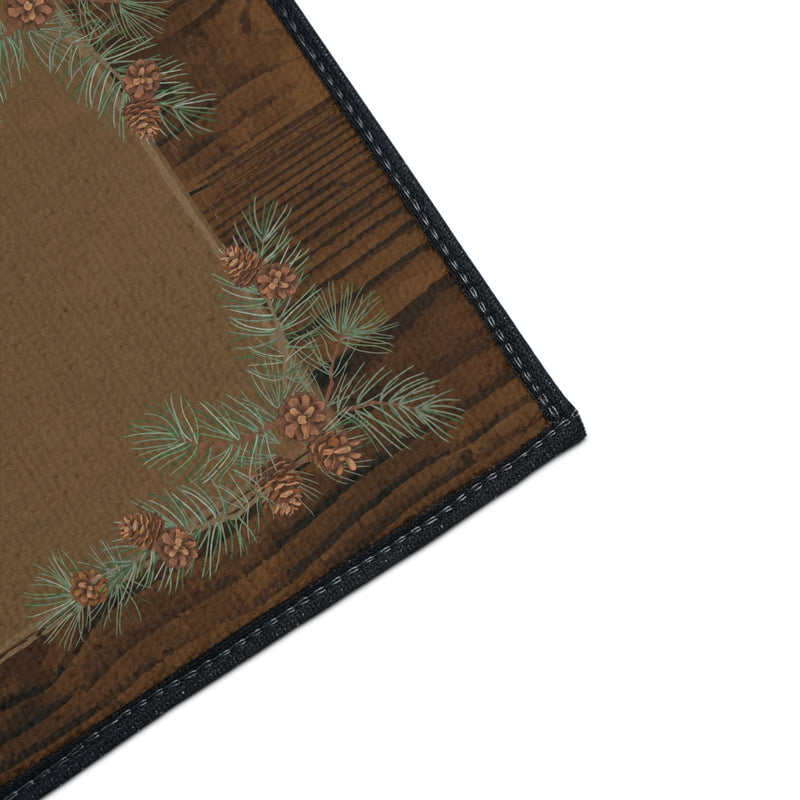 Wooded Pinecone Non-Slip Rug