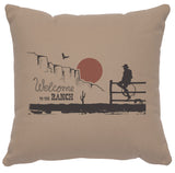 Cabin Classics Pillows - Welcome To The Ranch