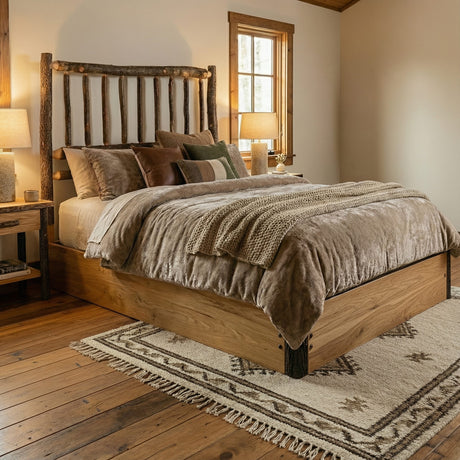 Hickory Traditional Platform Bed